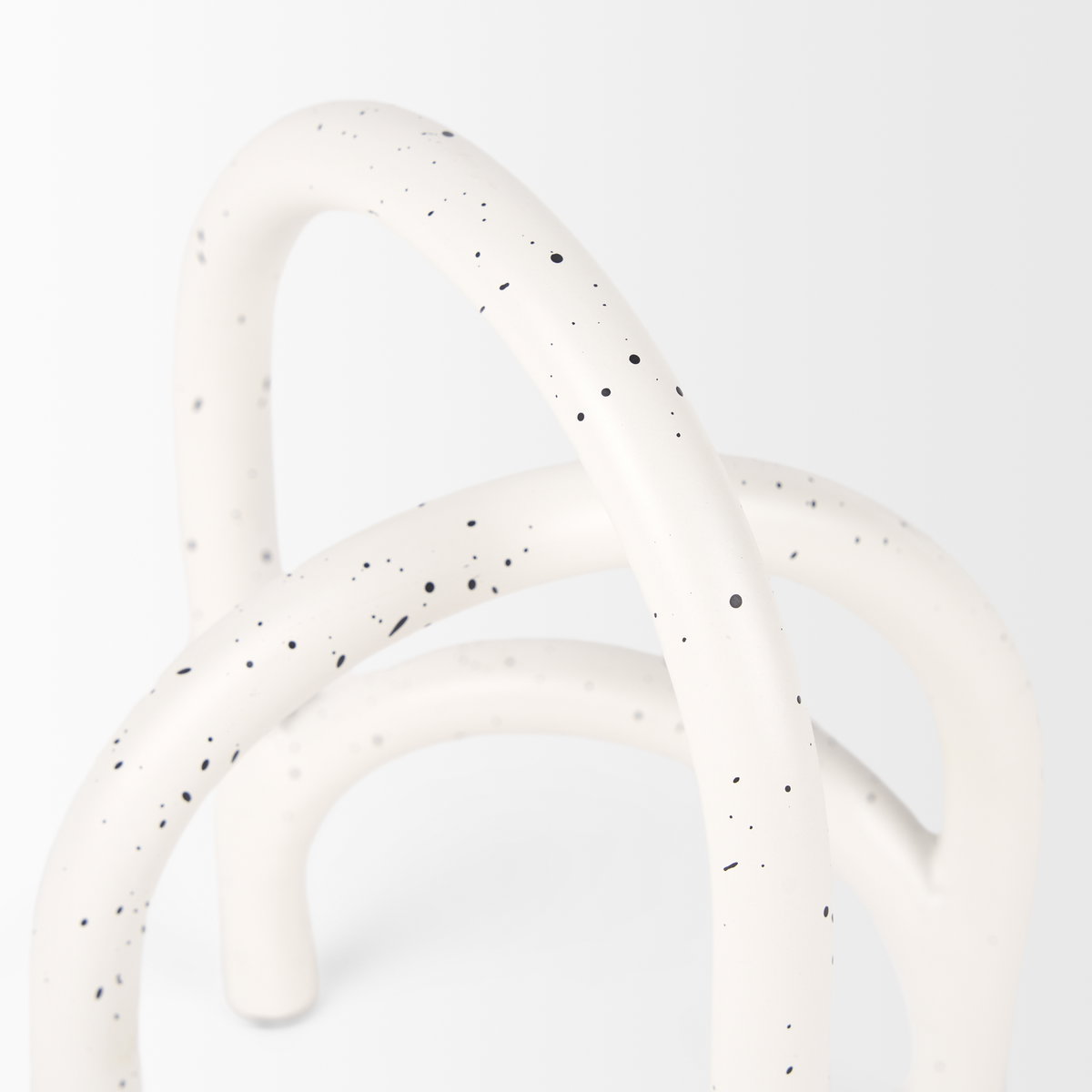 Springe White & Gray Speckled Arch Decorative Object (Set of 2), by Mercana, 4.53" length x 3.35" width x 6.5" height View 7