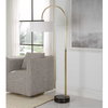 Huxford Brass Arch Floor Lamp, by Uttermost, 2'3" width x 5'8.5" height x 1'5" depth thumbnail 4