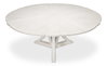 Casual Jupe Dining Table Workingwhite Md, by Sarreid, 4'7" length x 4'7" width x 2'6" height thumbnail 5