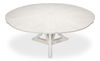 Casual Jupe Dining Table,Workingwhite,Md, by Sarreid, 55" length x 55" width x 30" height thumbnail 5