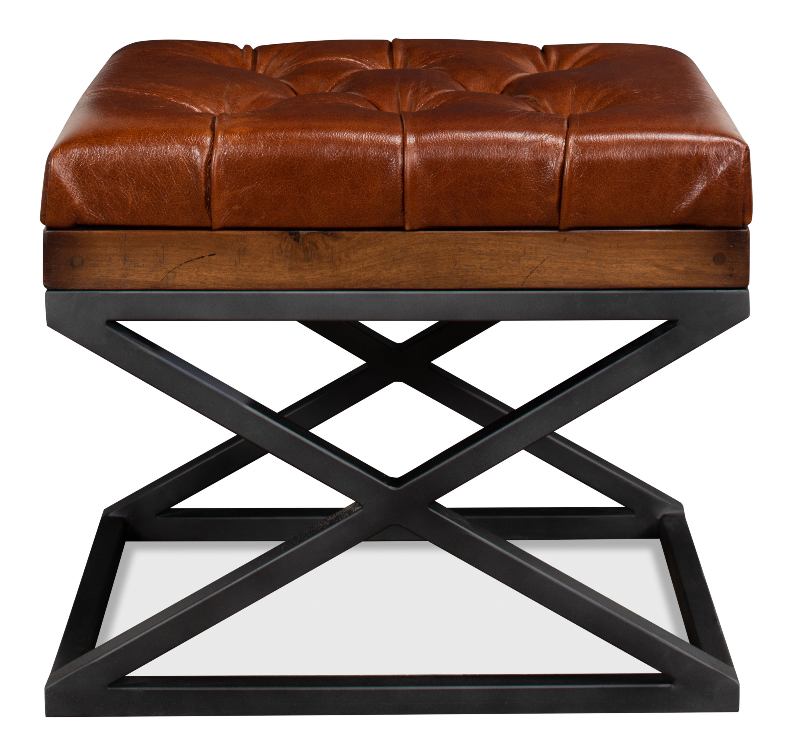 Leather Cushion Bench large image 