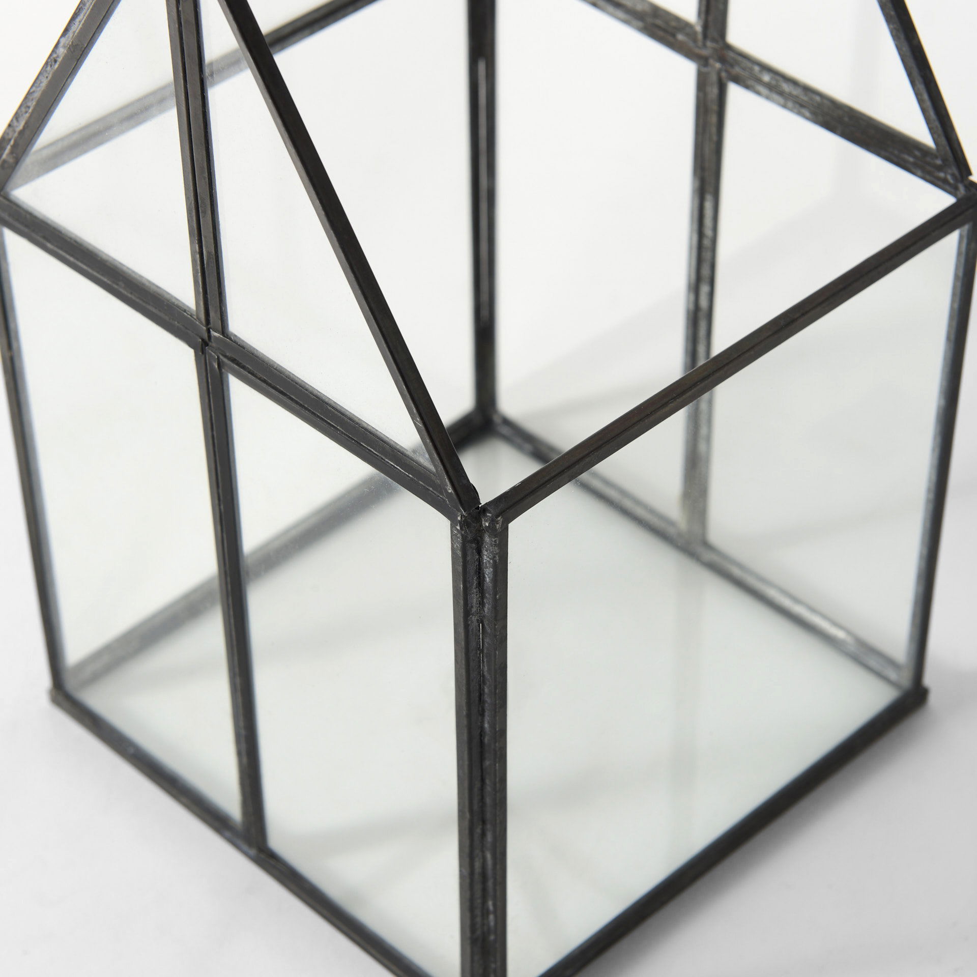 Sikes (Small) 6L x 6W x 10H Glass Terrarium, Boxe by Mercana, 6.1" length x 6.1" width x 10.04" height View 9