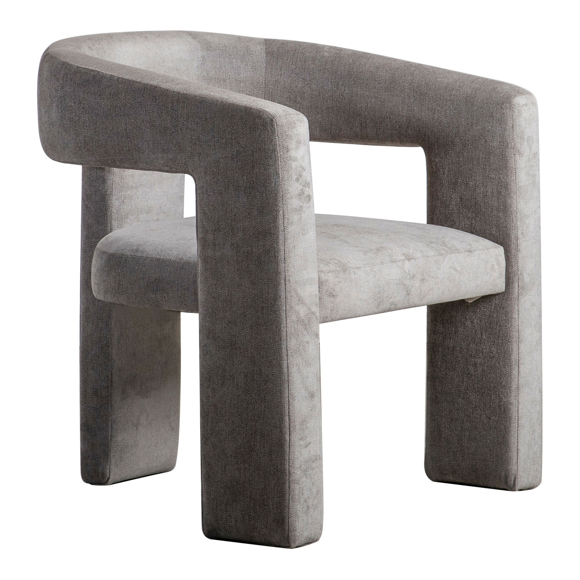 Elo Chair Light Grey, Accent Chair by Moe's Home, 29" width x 32" height x 28" depth View 3