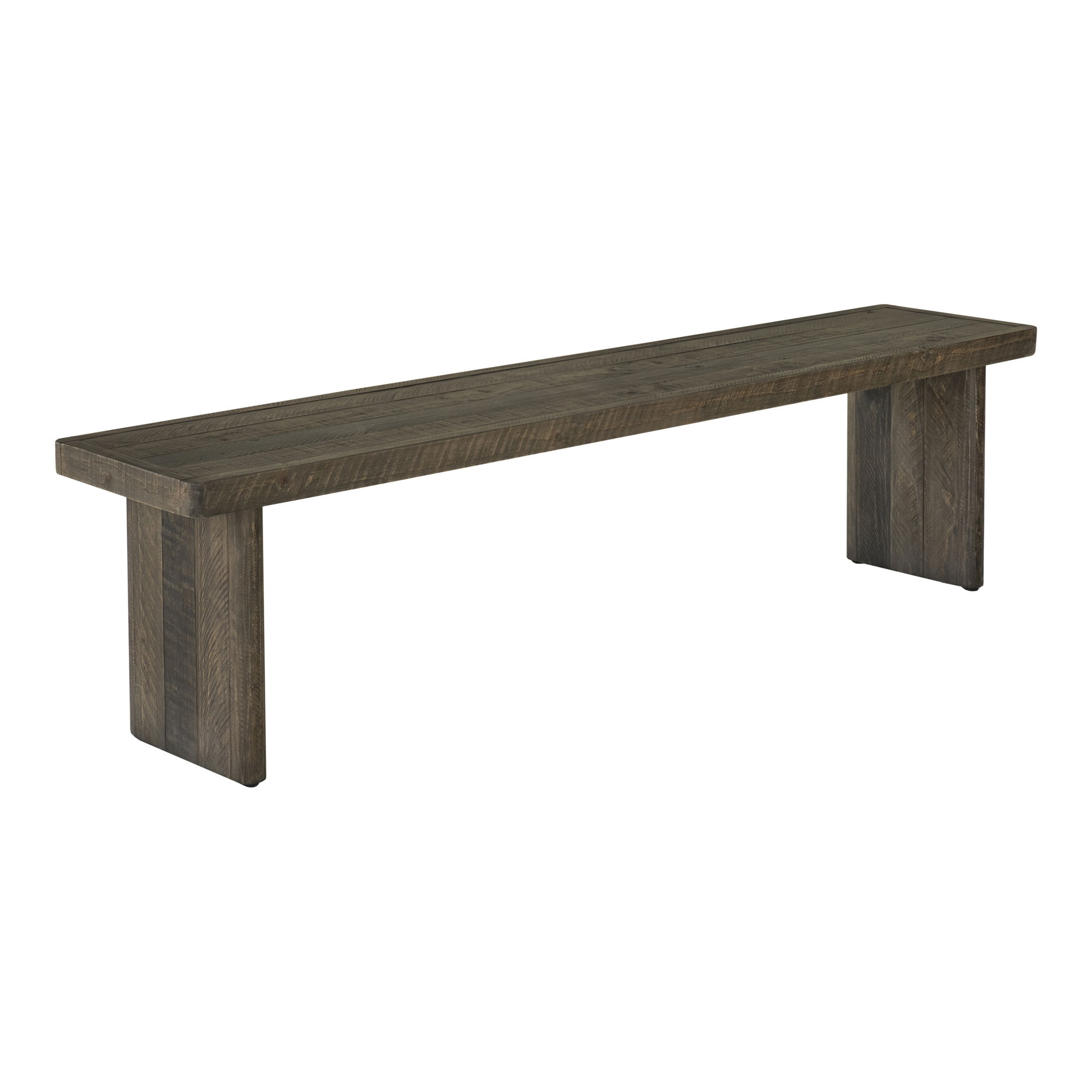 Monterey Bench Aged Brown, Benche by Moe's Home, 73" width x 18" height x 14" depth View 2