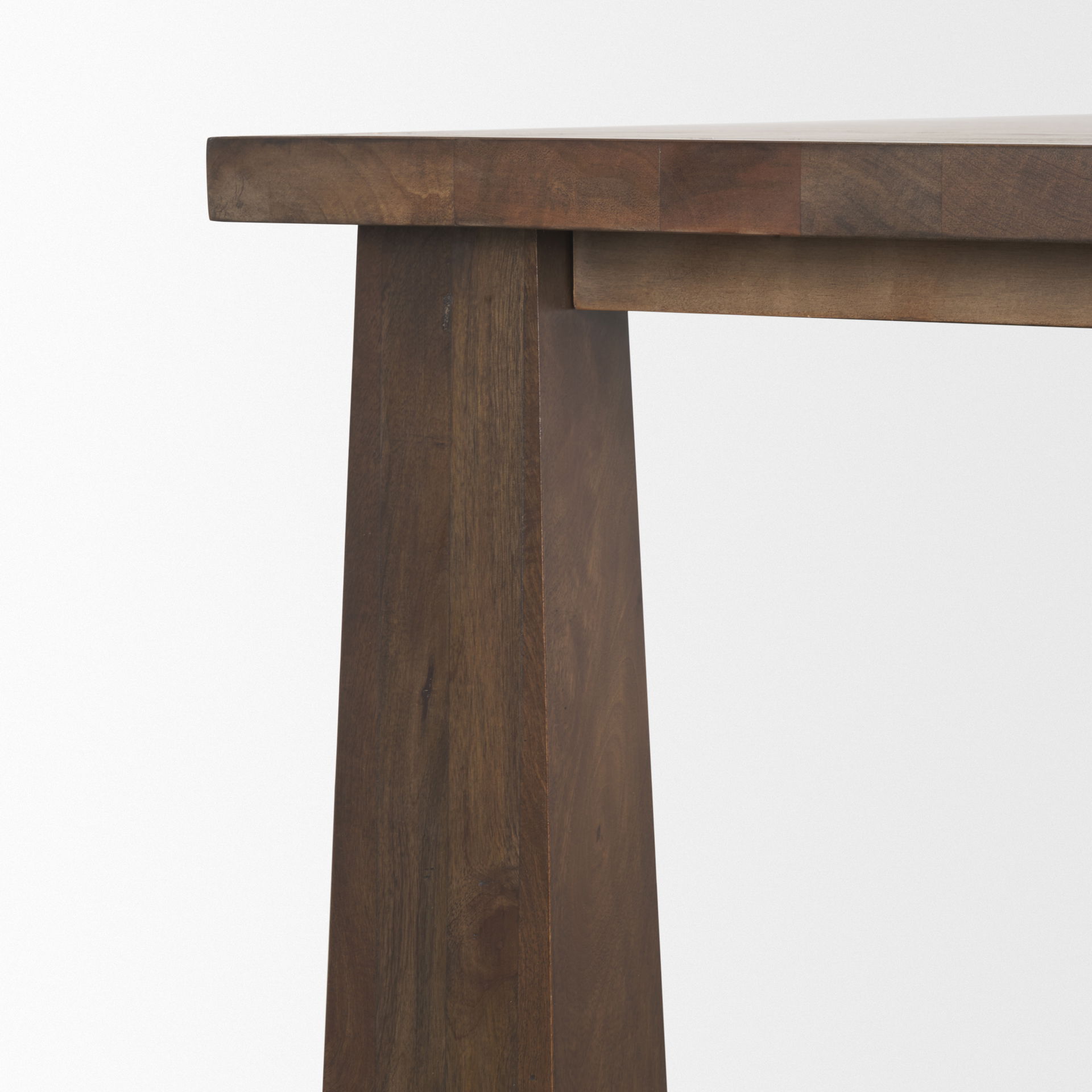 Wolcott Rectangular Dark Brown Solid Wood Dining Table large image 