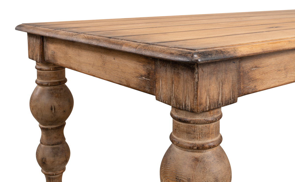 Bixby Dining Table, by Sarreid, 3'1" length x 7' width x 2'7" height View 4