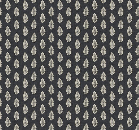 Leaf Pendant Black Wallpaper