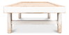 Large Wood Panel Coffee Tbl, Ant. White, Coffee Table by Sarreid, 80" length x 37" width x 19" height thumbnail 3