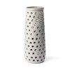 Canasta Large Rustic White Ceramic Decorative Vase, by Mercana, 7.5" length x 7.5" width x 19.1" height thumbnail 6