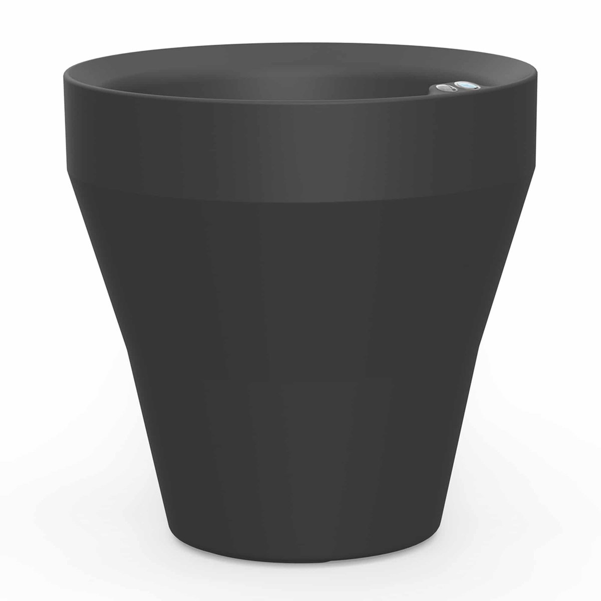 TruDrop Rim Modern Self Watering Planter, by Crescent Garden, 22" width x 22" height x 22" depth View 1