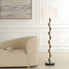 Remolino Bronze Floor Lamp, by Uttermost, 19" width x 65" height x 19" depth thumbnail 2