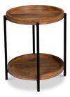Profile Round End Table, Side & End Table by Sarreid, 22" length x 22" width x 24" height thumbnail 9