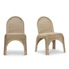 Kendall Outdoor Dining Chair Natural-set Of Two, by Moe's Home, 23.5" width x 31" height x 23" depth thumbnail 1