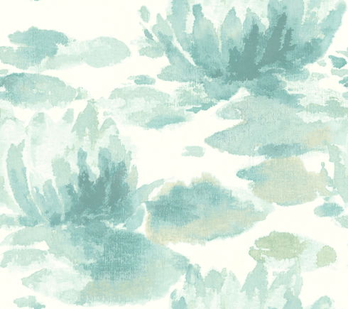 Water Lily Blue Wallpaper