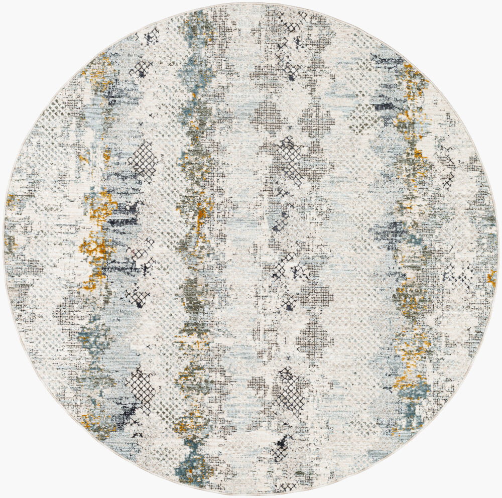 Dresden Machine Woven Rug, by Surya, 5'2.99" length x 5'2.99" width
