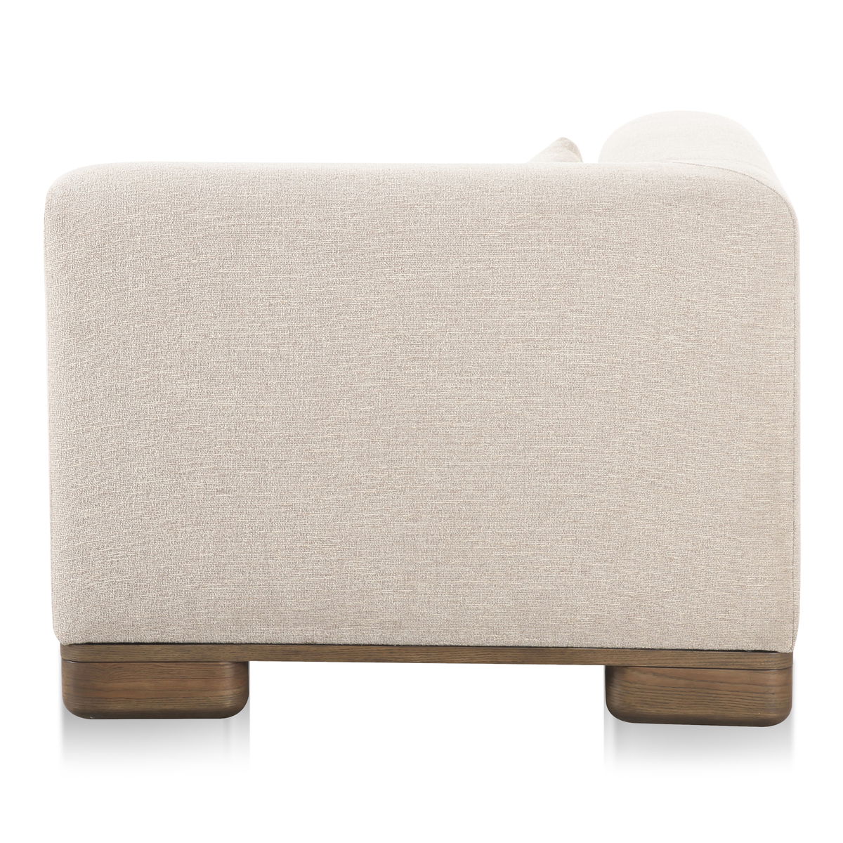 June Corner Chair Oatmeal, Sectional Sofa by Moe's Home, 40" width x 30" height x 40" depth View 4