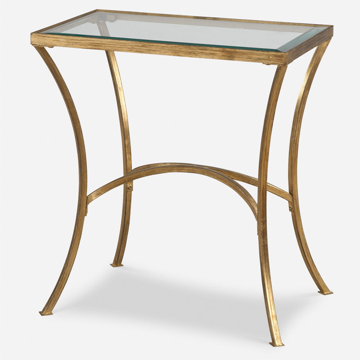 Alayna Gold End Table, Side & End Table by Uttermost, 22" width x 24" height x 14" depth View 1