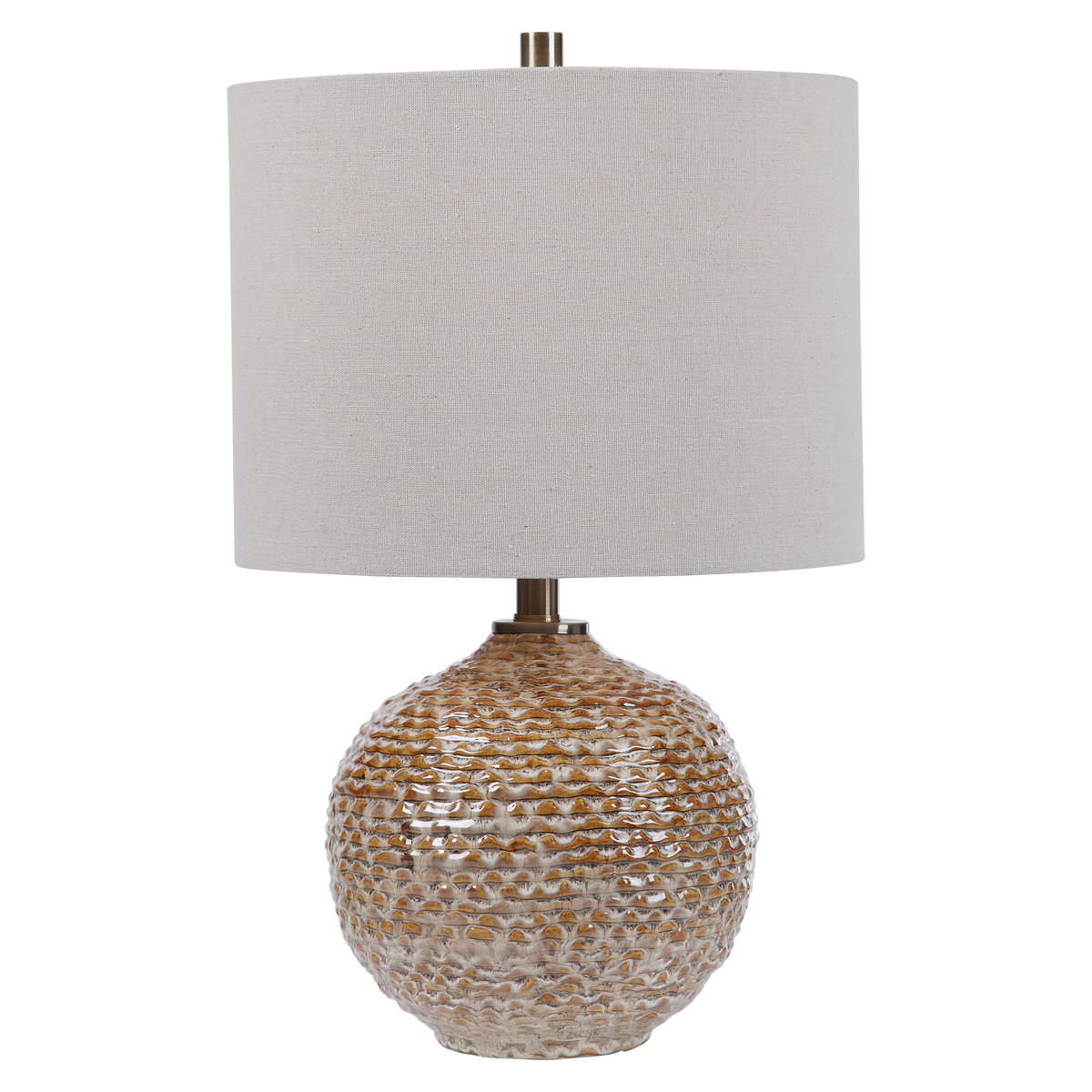 Lagos Rustic Table Lamp, by Uttermost, 14" width x 22" height x 14" depth View 1