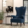 Drake Distilled Leather Chair, Blue thumbnail 13