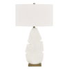 Palm Leaf White Table Lamp, by Uttermost, 19" width x 31.25" height x 19" depth thumbnail 6