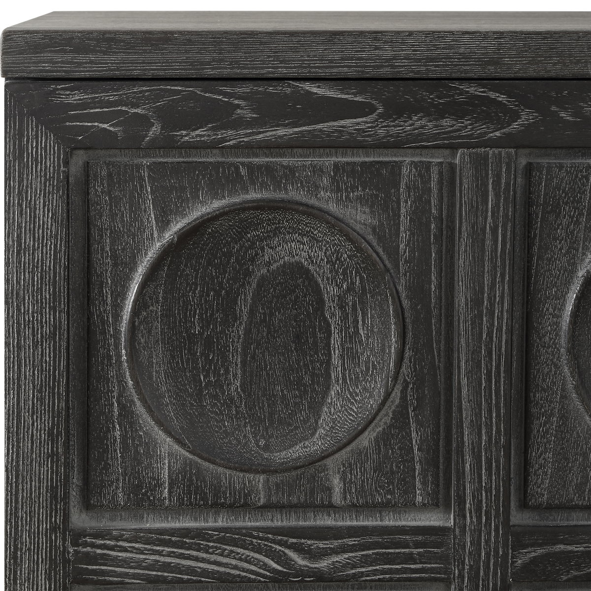Shelby 2 Door Ebony Stained Cabinet, Furniture by Uttermost, 39.4" width x 34" height x 16" depth View 10