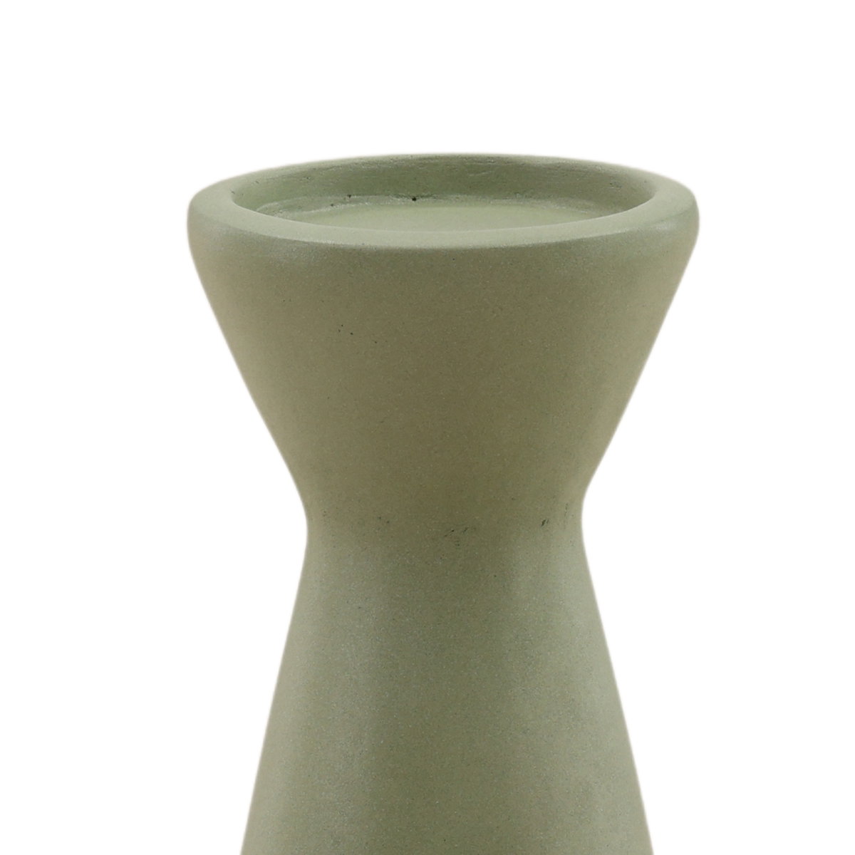 Ula Outdoor Candle Holder Pastel Green Small, Decor by Dovetail, 3.9" width x 7.25" height x 3.9" diameter x 3.9" depth View 2