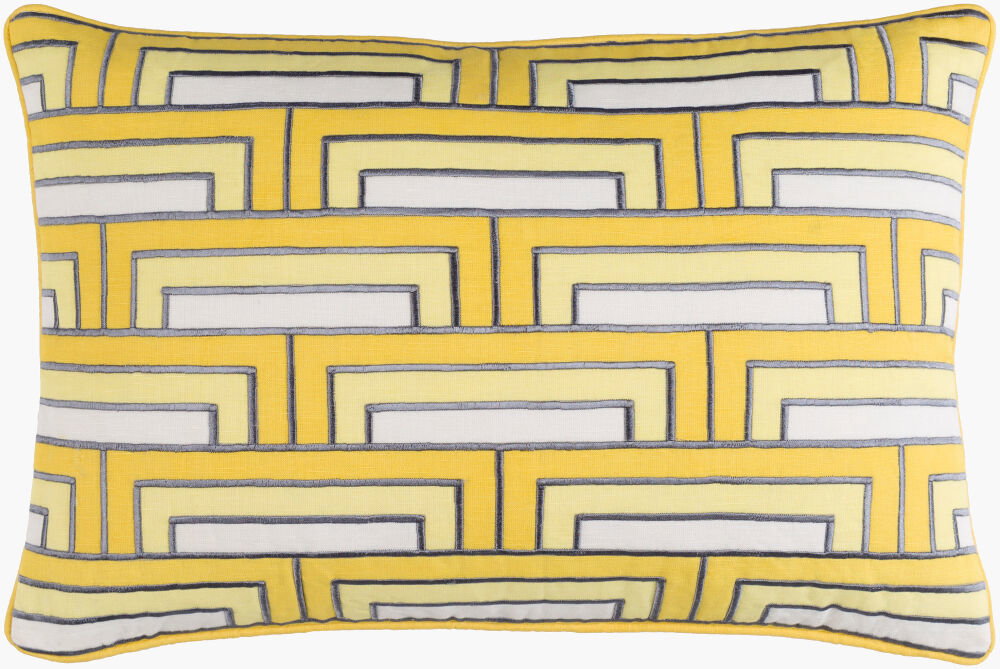 Mod Steps Lumbar Pillow, Decorative Pillow by Surya, 13" length x 20" width