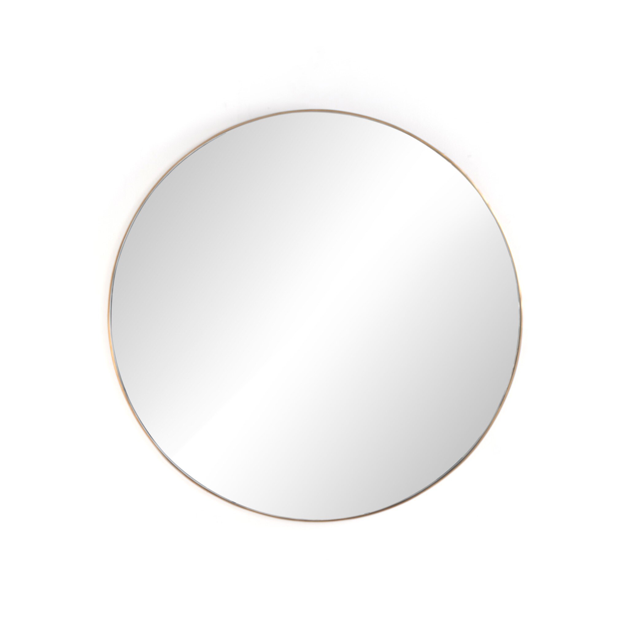 Georgina Round Mirror, by Four Hands, 47" width x 47" height x 2" depth View 1