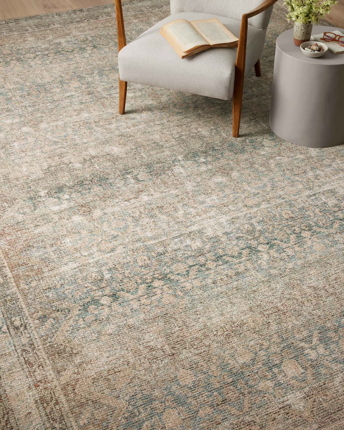 Angela Rose x Loloi Aubrey Rug, 7'6" length x 7'6" width View 5