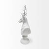 Mozart 22.5H White Painted Resin Deer In A Suit Bust, Decorative Object by Mercana, 8.27" length x 6.89" width x 23.23" height thumbnail 4
