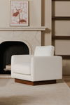 Vernon Accent Chair White, by Moe's Home, 33.5" width x 30.7" height x 35.4" depth thumbnail 6