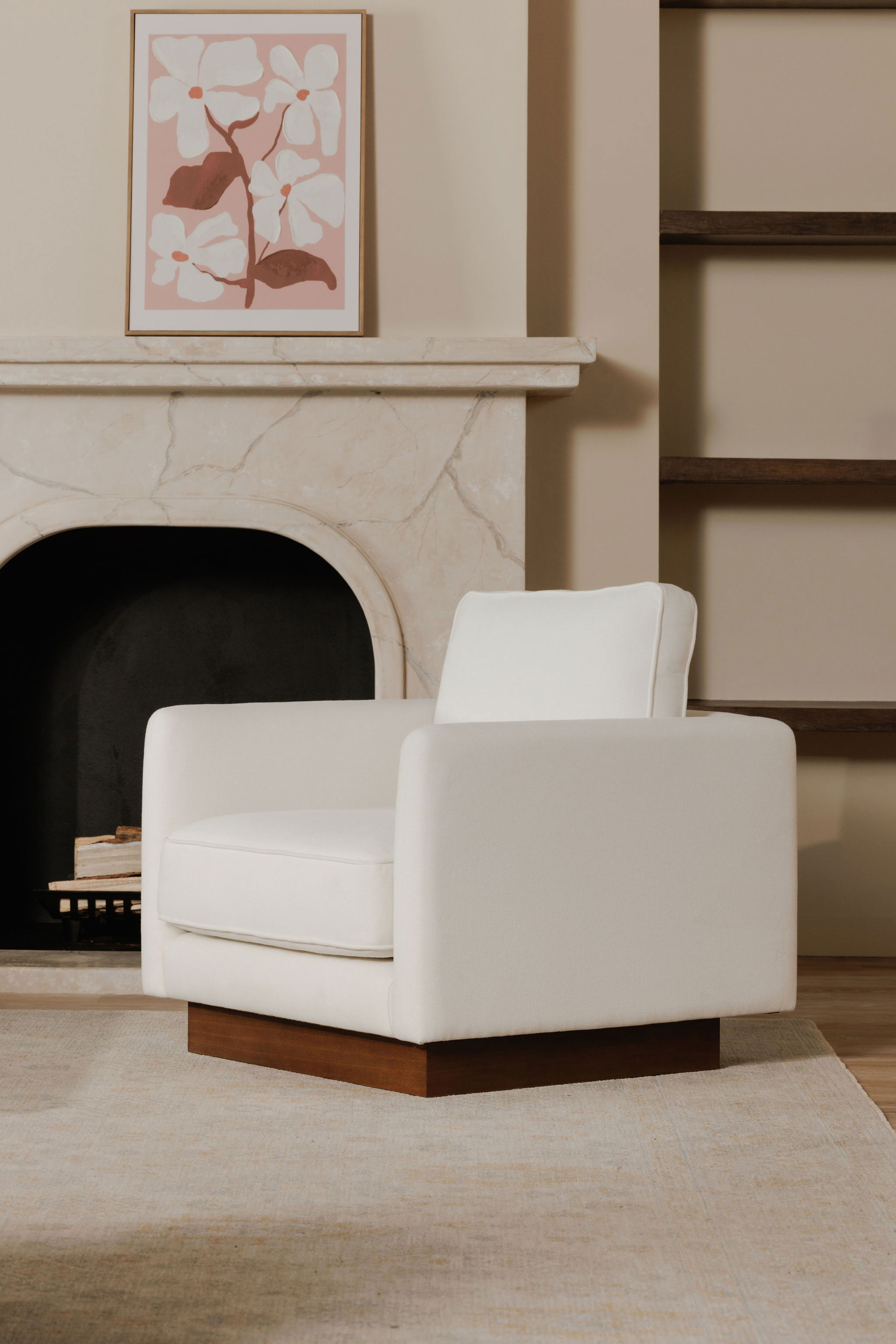 Vernon Accent Chair White large image 