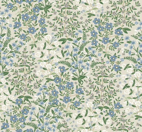 Wildwood Garden Beige & Green Wallpaper