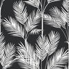 King Palm Silhouette Blue Wallpaper, by York Wall, 33' length x 1'8.5" width x 0.02" depth thumbnail 1