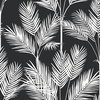 King Palm Silhouette Blue Wallpaper, by York Wall, 33' length x 1'8.5" width x 0.02" depth thumbnail