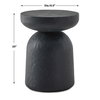Hurlee Outdoor Accent Table, Outdoor Table by Uttermost, 1'3.5" width x 1'8" height x 1'3.5" depth thumbnail 3