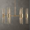 Cret 12 Light Brass Chandelier, by Uttermost, 31" width x 20.62" height x 31" diameter x 31" depth thumbnail 2