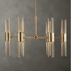 Cret 12 Light Brass Chandelier, by Uttermost, 31" width x 20.62" height x 31" diameter x 31" depth thumbnail 2