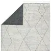 Ammil Hand-Knotted Trellis Cream/ Black Area Rug thumbnail 3