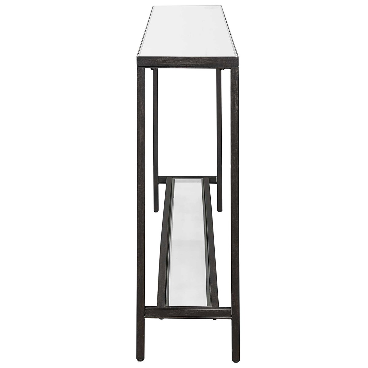 Hayley Black Console Table, by Uttermost, 60" width x 31" height x 10" depth View 7