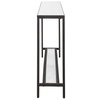 Hayley Black Console Table, by Uttermost, 60" width x 31" height x 10" depth thumbnail 7