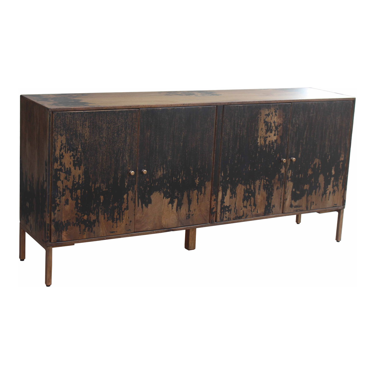 Artists Sideboard Large Black, Cabinets & Sideboard by Moe's Home, 71" width x 33.5" height x 16" depth View 2