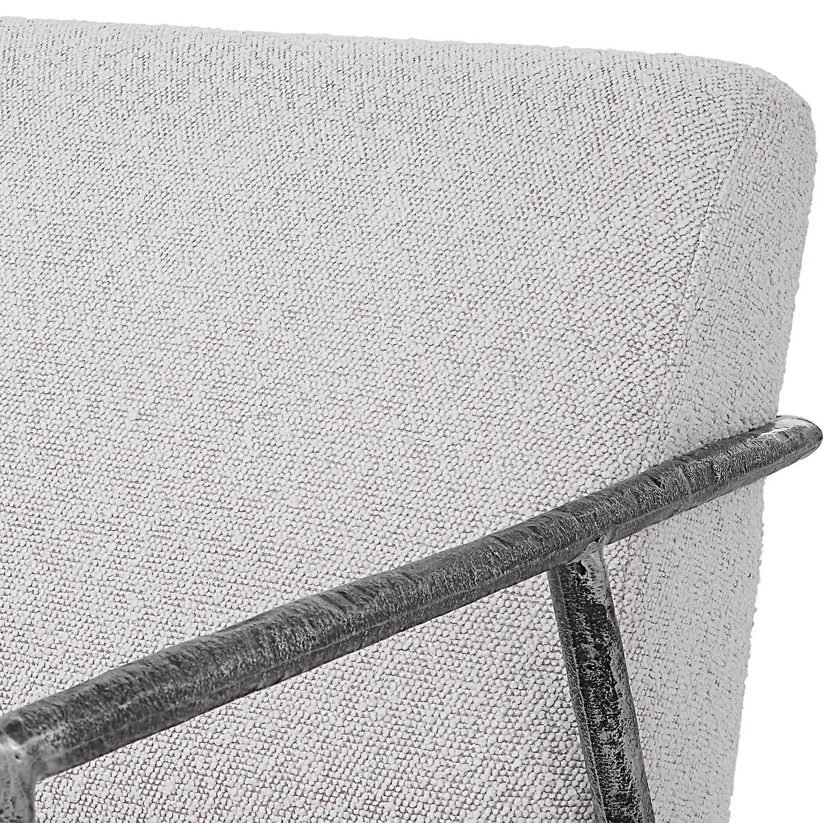 Brisbane Light Gray Accent Chair, by Uttermost, 27" width x 30" height x 30" depth View 8