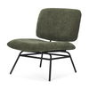 Nora Forest Green Fabric with Matte Black Metal Legs Accent Chair thumbnail 0