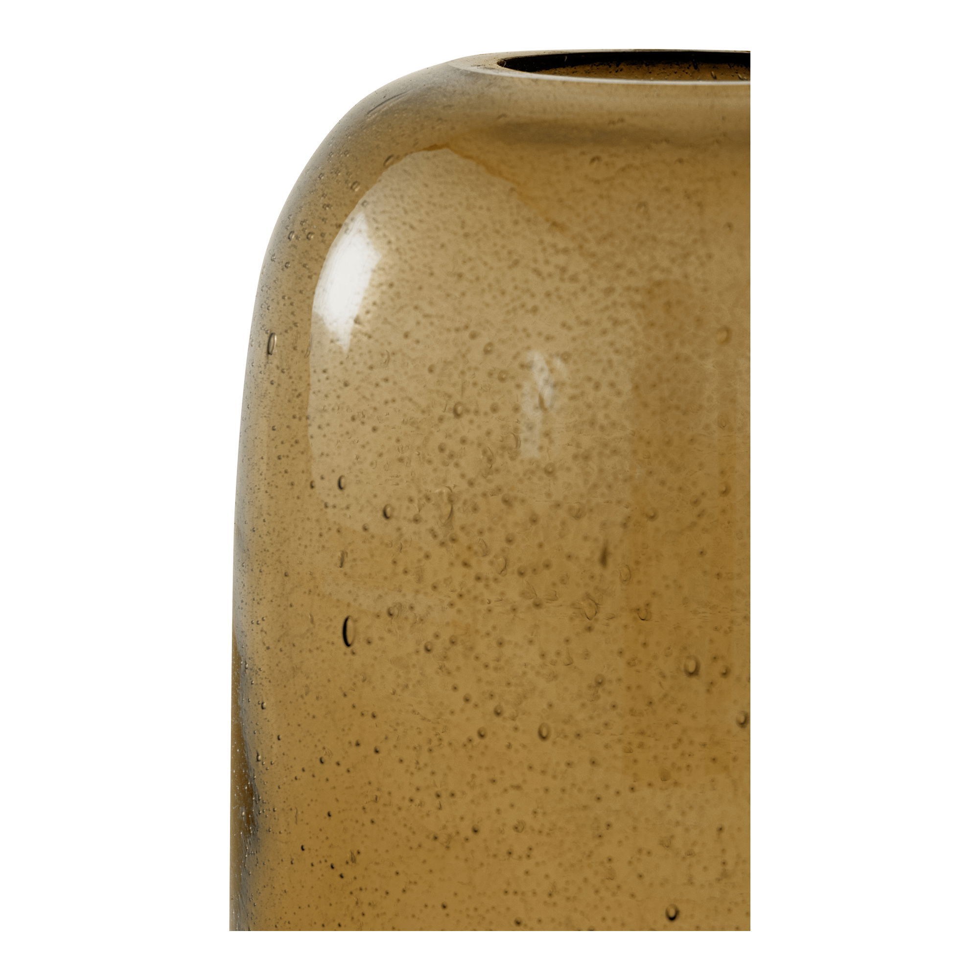 Circe Vase Amber, by Moe's Home, 5" width x 6.5" height x 5" depth View 4