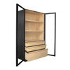 Charlotte Tall Cabinet Black, Cabinets & Sideboard by Moe's Home, 40" width x 80" height x 18.85" depth thumbnail 6