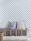 Paisley on Calico Blue Wallpaper thumbnail 2