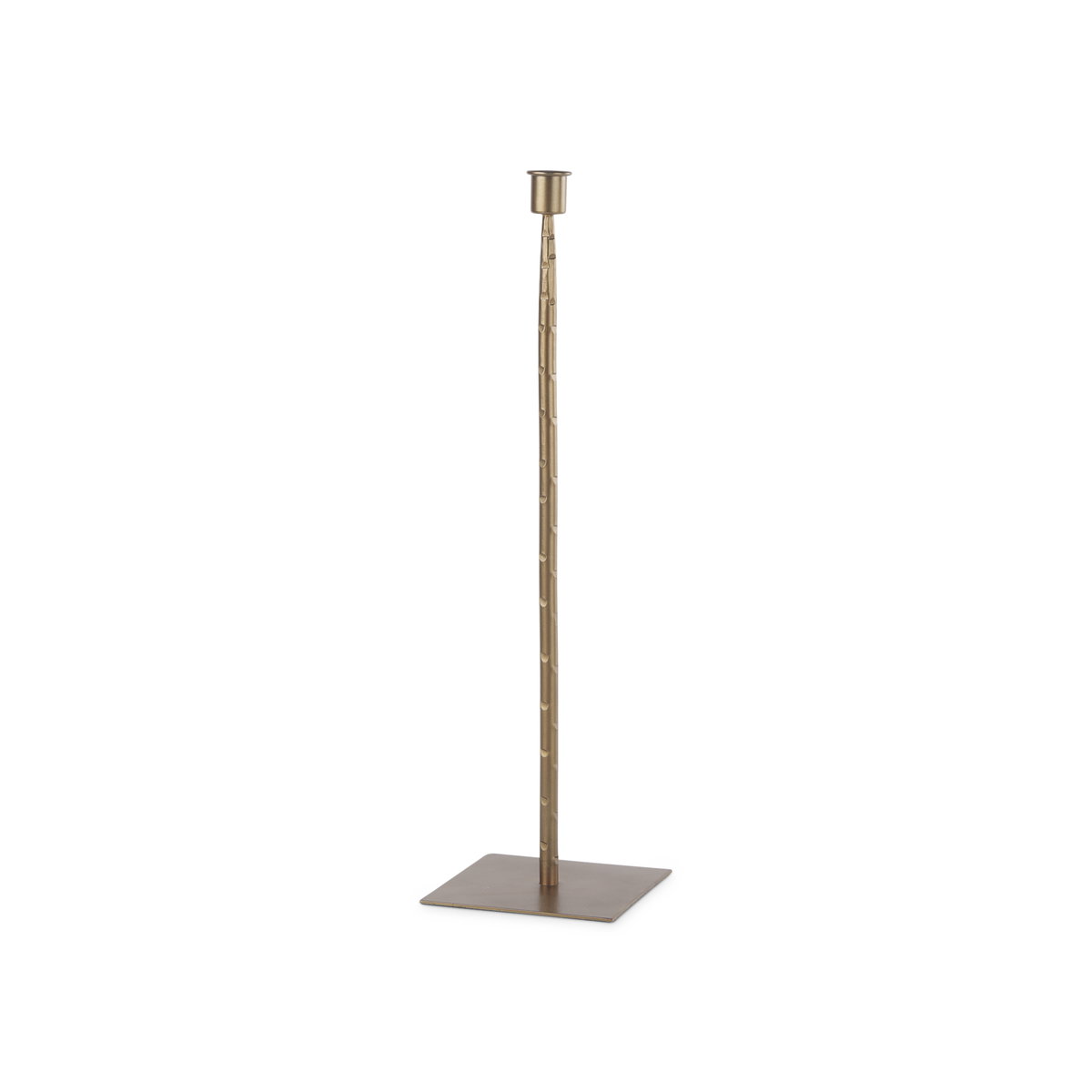 Porter Iron Candle Holder Medium, Candles & Candle Holder by Mercana, 5" length x 5" width x 18" height View 1