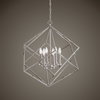 Euclid 6 Light Nickel Cube Pendant, by Uttermost, 2'2" width x 2'6.25" height x 2'2" diameter x 2'2" depth thumbnail 6