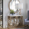 Catali Ivory Stone Console Table, by Uttermost, 41" width x 30" height x 14" depth thumbnail 7